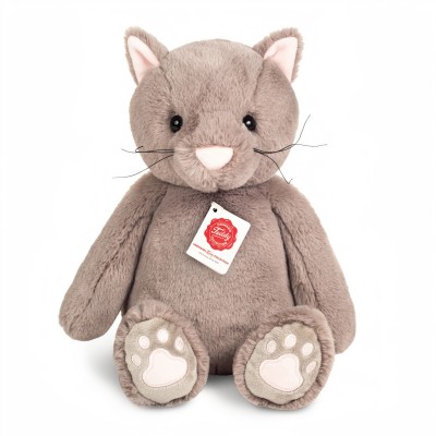 Peluche Chat Gris Milly - 35 cm signée Teddy Hermann