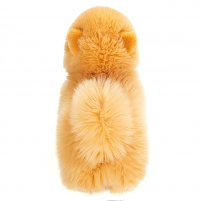 Peluche Spitz Nain Doré - 23 cm signée teddy Hermann, vue de dos Peluche Spitz Nain Doré - 23 cm signée teddy Hermann, vue de dos