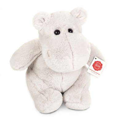 Peluche Hippopotame Gris Lilo - 24 cm signée Teddy Hermann