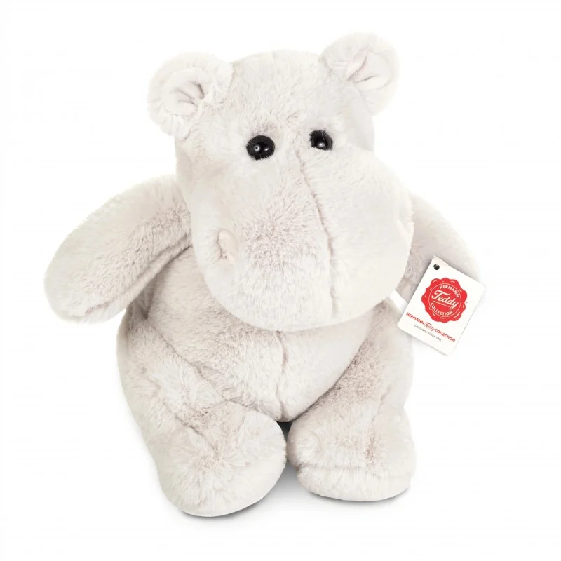 Peluche Hippopotame Gris Lilo - 24 cm signée Teddy Hermann Peluche Hippopotame Gris Lilo - 24 cm signée Teddy Hermann