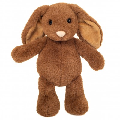 Peluche Lapin Brun Foncé Cara - 25 cm signée Teddy Hermann, vue de face Peluche Lapin Brun Foncé Cara - 25 cm signée Teddy Hermann, vue de face