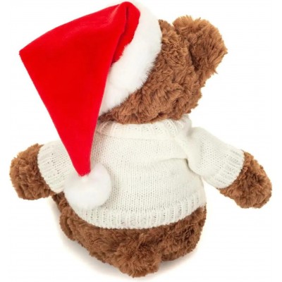 Peluche Ours de NoĂ«l avec Bonnet et Pull Ă Ătoile - 30 cm signĂ©e Teddy Hermann, vue de dos Peluche Ours de NoĂ«l avec Bonnet et Pull Ă Ătoile - 30 cm signĂ©e Teddy Hermann, vue de dos