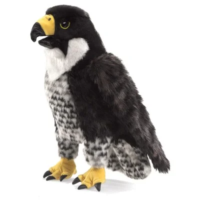 Peluche marionnette Faucon pèlerin
