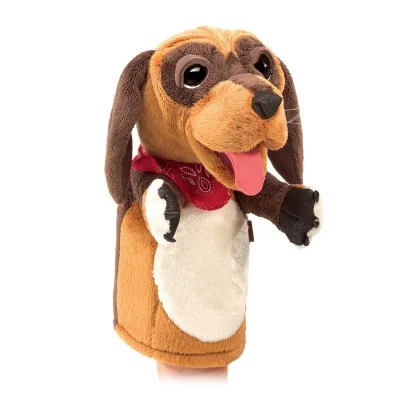 Peluche marionnette Chien