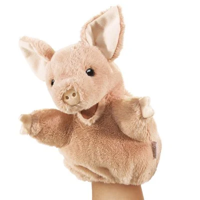 Peluche marionnette Petit Cochon