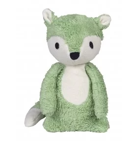 Peluche renard Mikkel vert