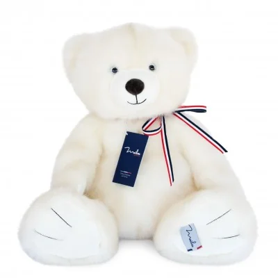 Ours en peluche - L'OURS FRANCAIS 35 cm - Blanc Poudré