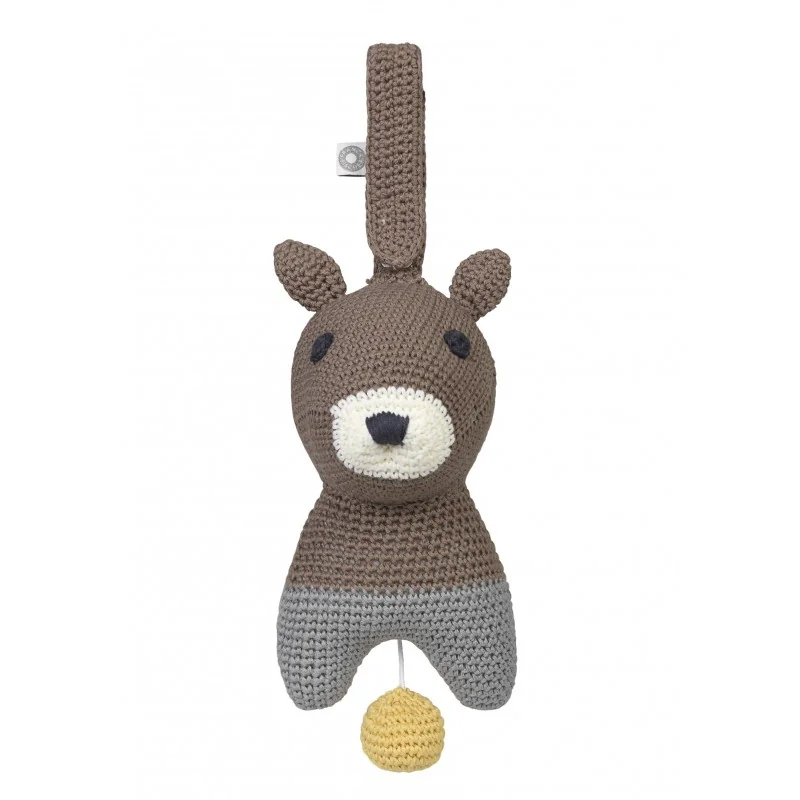 Peluche musicale Hella écureuil marron de la marque Franck & Fischer