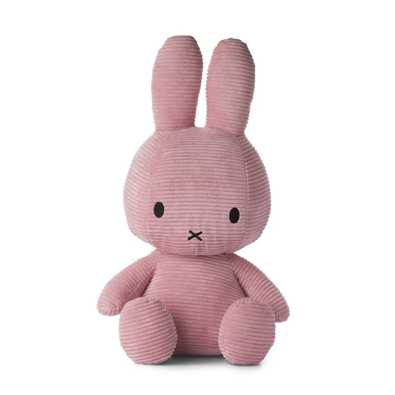 Peluche Miffy velours côtelé rose - 50 cm Peluche Miffy velours côtelé rose - 50 cm