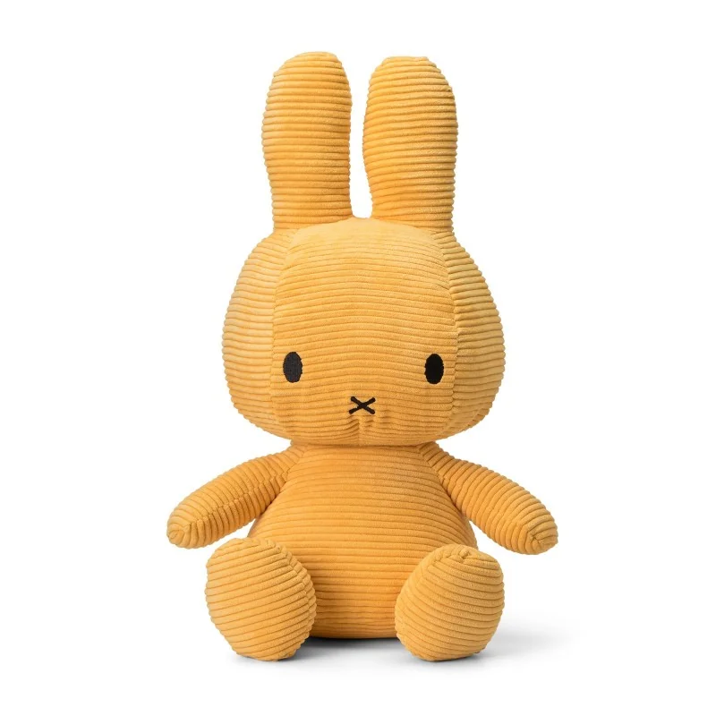 Peluche Miffy velours côtelé jaune - 50 cm Peluche Miffy velours côtelé jaune - 50 cm
