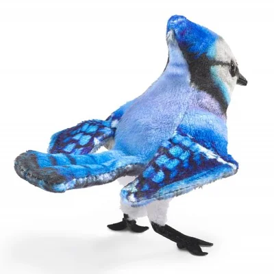 Marionnette à doigt Mini geai bleu de Folkmanis Marionnette à doigt Mini geai bleu de Folkmanis