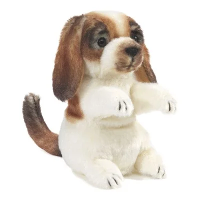 Marionnette à doigt mini chien signée Folkmanis
