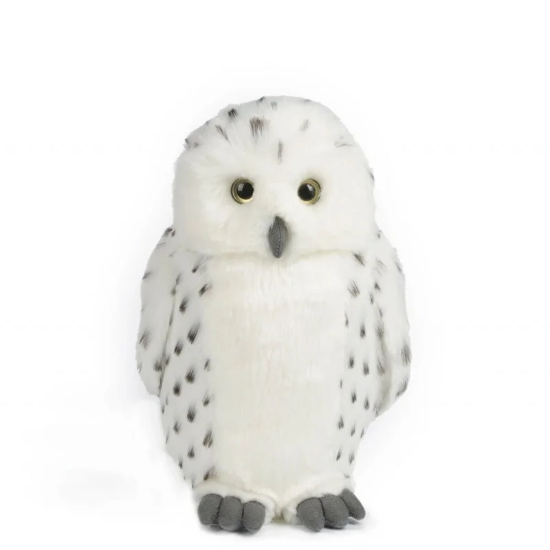 Peluche Grande Chouette Harfang des Neiges - 28 cm signée Living Nature Peluche Grande Chouette Harfang des Neiges - 28 cm signée Living Nature