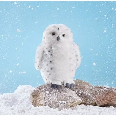Peluche Grande Chouette Harfang des Neiges sous la neige Peluche Grande Chouette Harfang des Neiges sous la neige