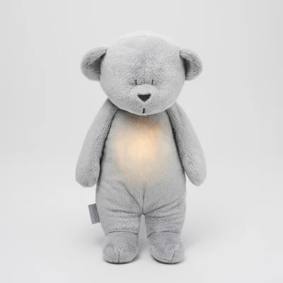 Ours douceur Moonie gris avec sons bruits roses et lumières apaisantes