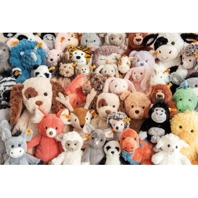 Groupe de Peluches Soft Cuddly Friends signée Steiff Groupe de Peluches Soft Cuddly Friends signée Steiff