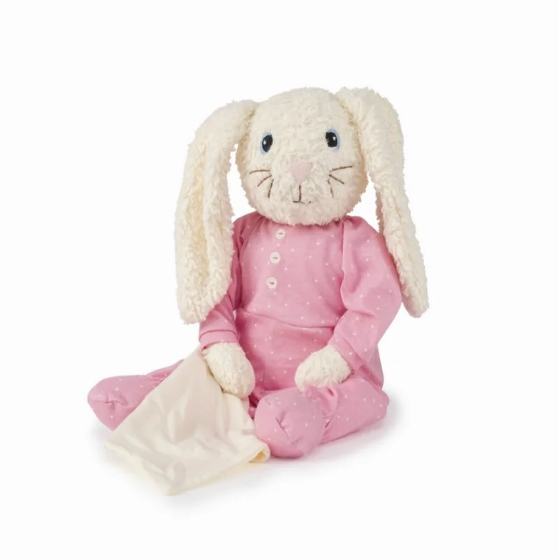 Peluche doudou lapin Hoopsi rose signée Hugzzeee Friends Peluche doudou lapin Hoopsi rose signée Hugzzeee Friends