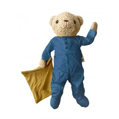 Ours en peluche Bobbi Junior bleu - 26 cm signé Hugzzeee Friends Ours en peluche Bobbi Junior bleu - 26 cm signé Hugzzeee Friends