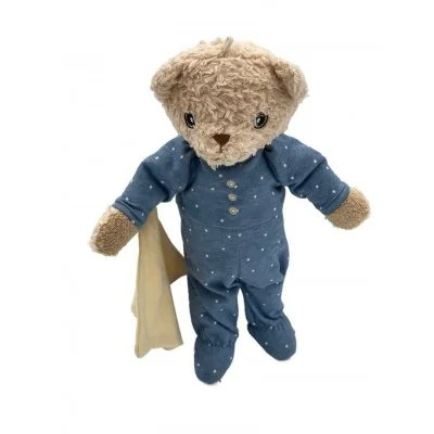Ours en peluche Bobbi Junior bleu - 26 cm signé Hugzzeee Friends Ours en peluche Bobbi Junior bleu - 26 cm signé Hugzzeee Friends