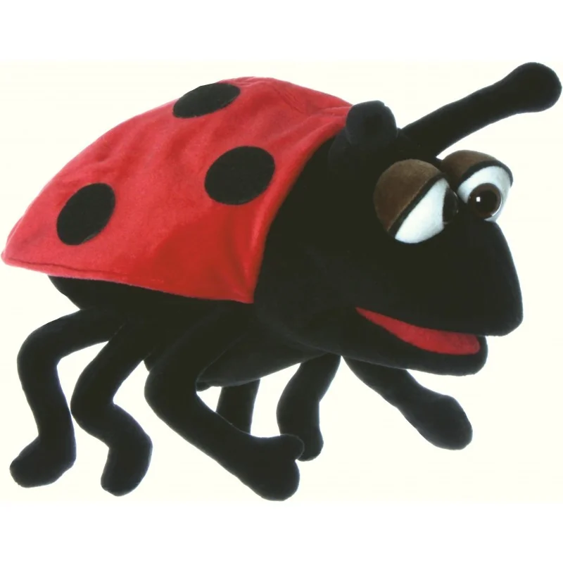 Peluche marionnette Hubi La coccinelle signée Living Puppets Peluche marionnette Hubi La coccinelle signée Living Puppets