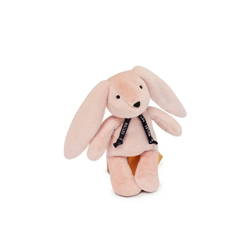 Petite Peluche Lapin Dorlotin - Rose signée Mailou Tradition