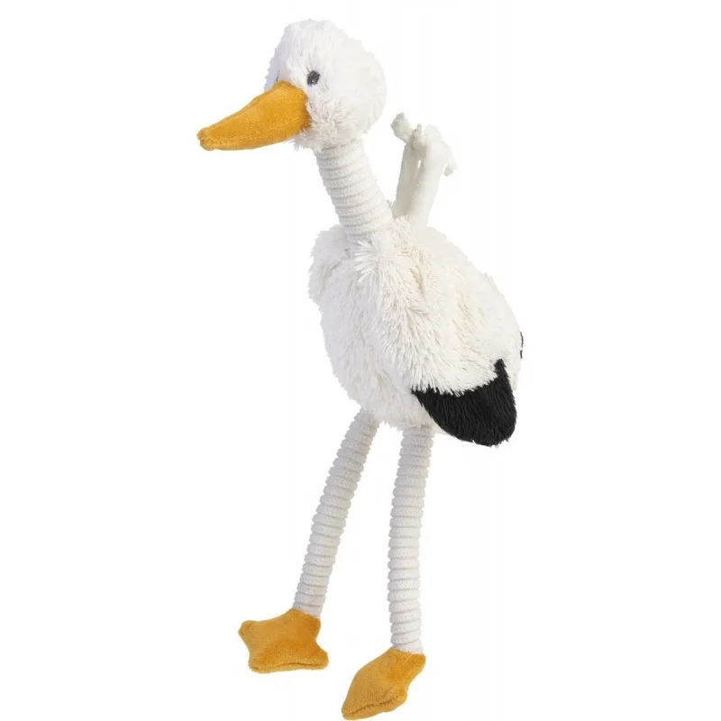 Peluche musicale cigogne Sky - 30 cm signée Happy Horse Peluche musicale cigogne Sky - 30 cm signée Happy Horse