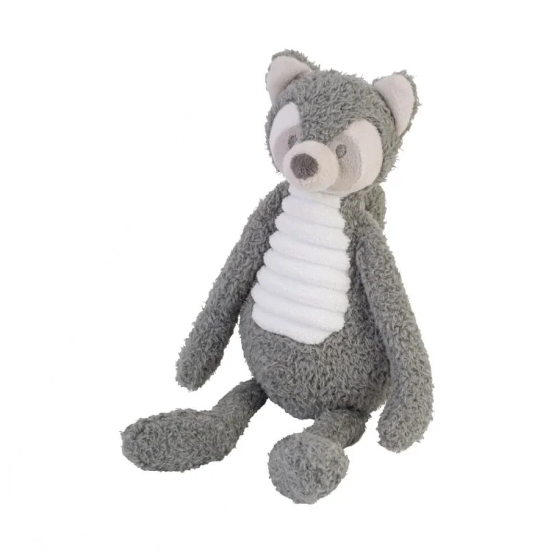 Peluche raton laveur gris - 38 cm signée Happy Horse