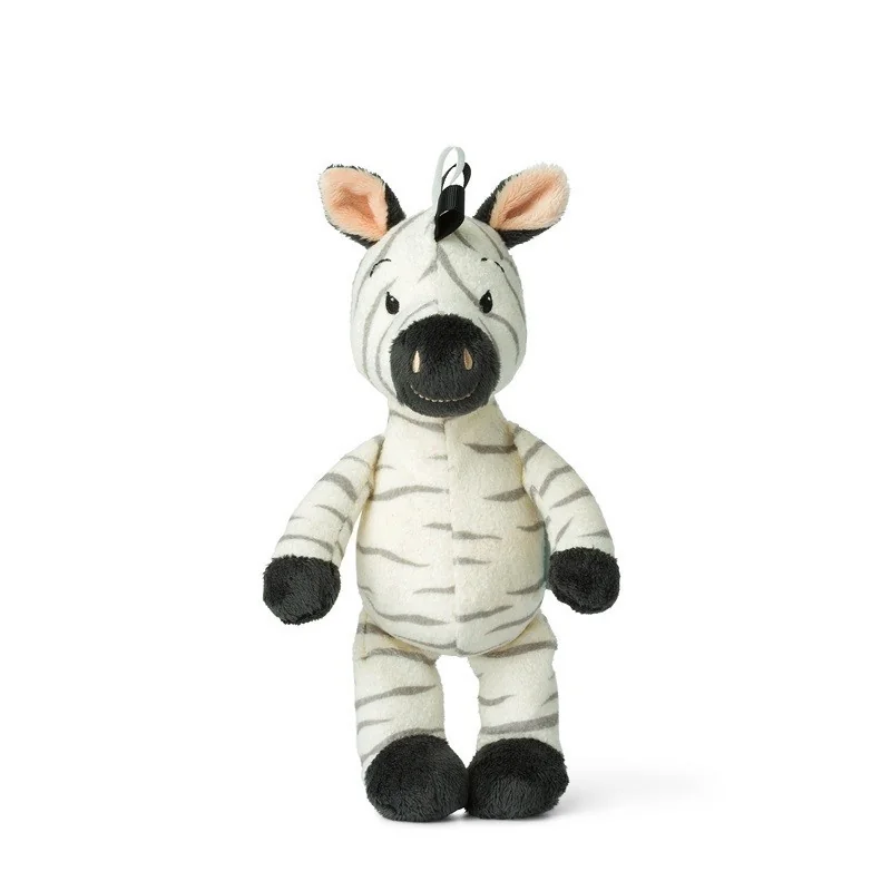 Peluche WWF Cub Club - Ziko le zèbre blanc avec grelot - 22 cm Peluche WWF Cub Club - Ziko le zèbre blanc avec grelot - 22 cm