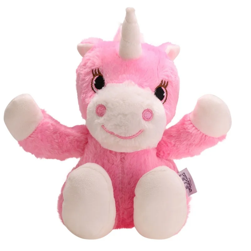 Peluche bouillotte licorne rose signée welliebellies® Peluche bouillotte licorne rose signée welliebellies®