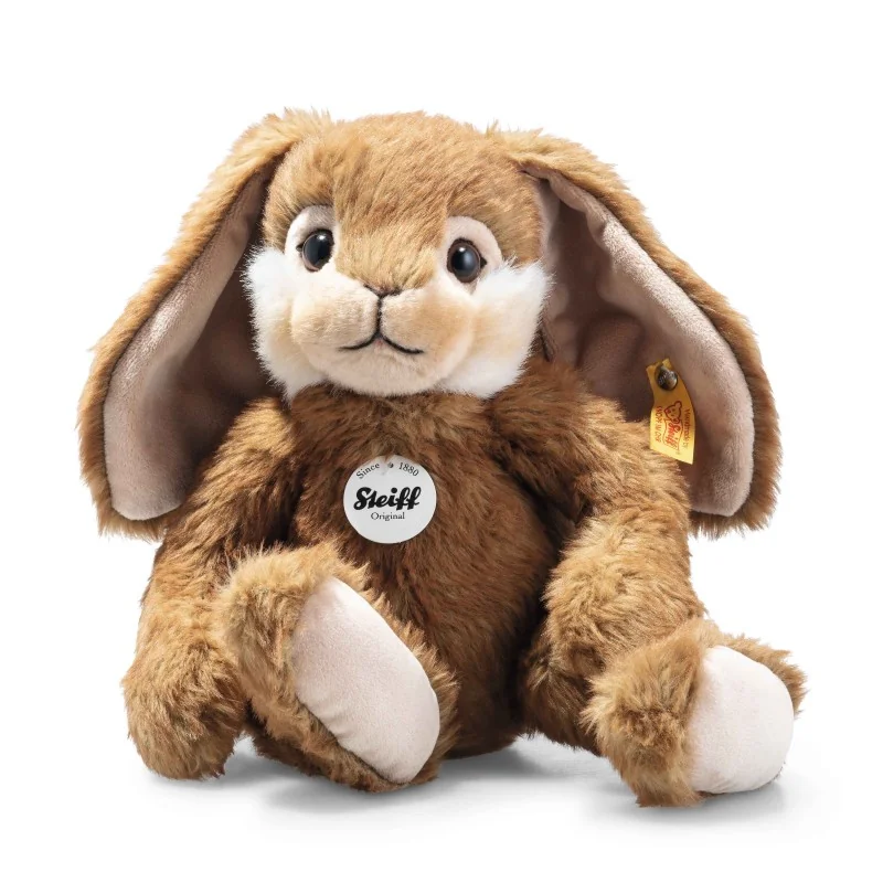 Peluche Lapin Bommel brun - 28 cm signée Steiff Peluche Lapin Bommel brun - 28 cm signée Steiff