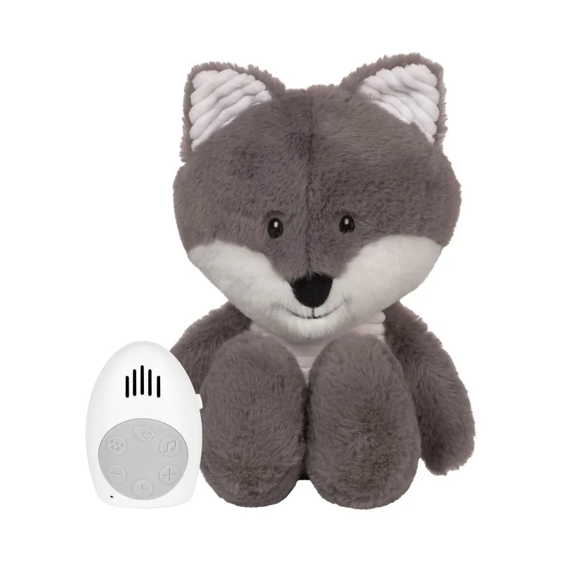 Peluche bruit blanc Renard Robin gris doux signée Flow Amsterdam Peluche bruit blanc Renard Robin gris doux signée Flow Amsterdam