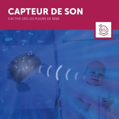 Peluche projecteur océanique Cody le crabe de la marque Zazu: capture de sons Peluche projecteur océanique Cody le crabe de la marque Zazu: capture de sons