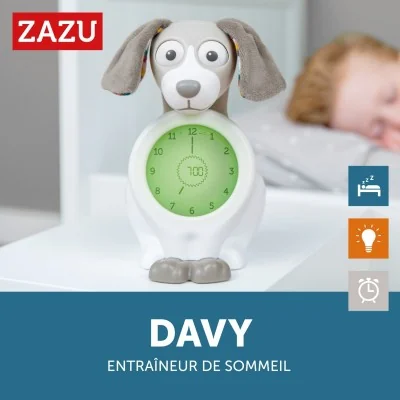 accompagnateur de sommeil Davy le chien: horloge verte, il est l'heure de se réveiller accompagnateur de sommeil Davy le chien: horloge verte, il est l'heure de se réveiller