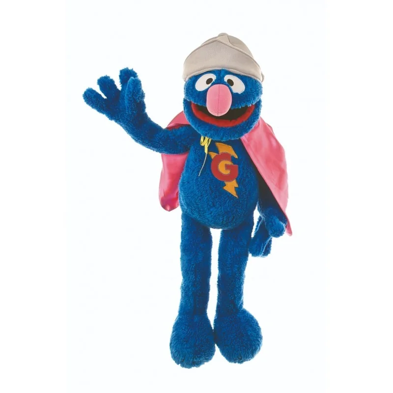 Marionnette à main Super Grover de la série télévisée 1, rue Sésame Marionnette à main Super Grover de la série télévisée 1, rue Sésame