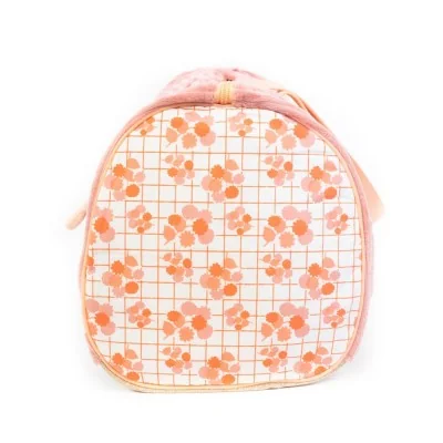 Sac week-end Pomelos l'autruche signé Les Déglingos, vue de profil