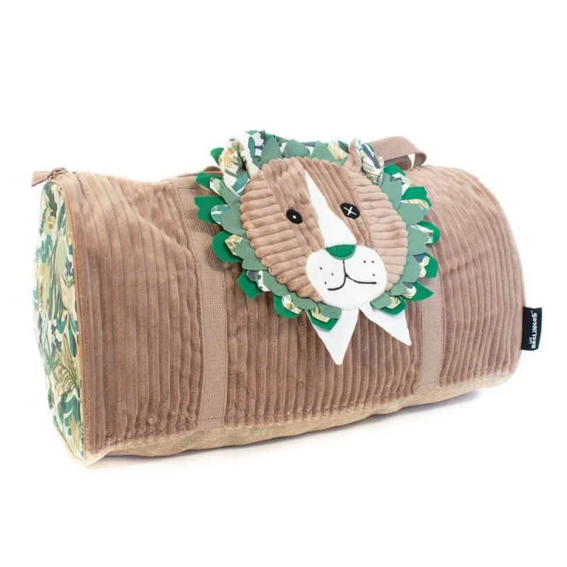 Sac week-end Jélékros le lion signé Les Déglingos