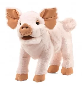 Peluche marionnette porcelet