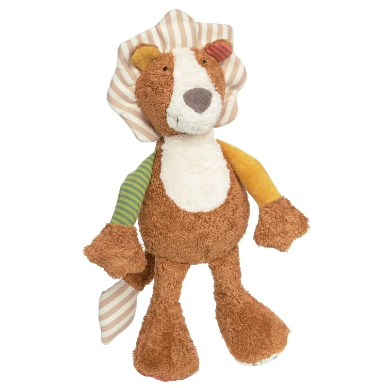 Peluche lion Patchwork en coton bio, Green signée Sigikid Peluche lion Patchwork en coton bio, Green signée Sigikid