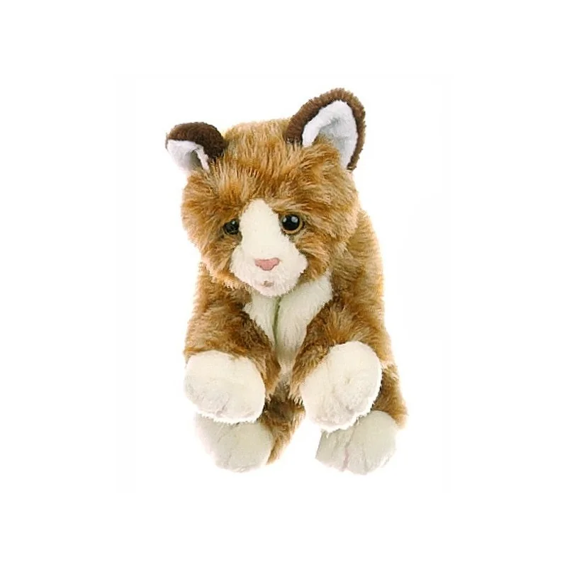 Marionnette à main Petit chat brun signée Living Puppets Marionnette à main Petit chat brun signée Living Puppets