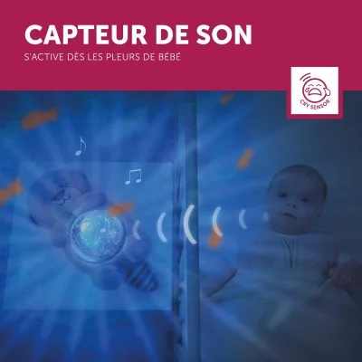 Peluche projecteur océanique Otto la loutre avec capteur de son Peluche projecteur océanique Otto la loutre avec capteur de son