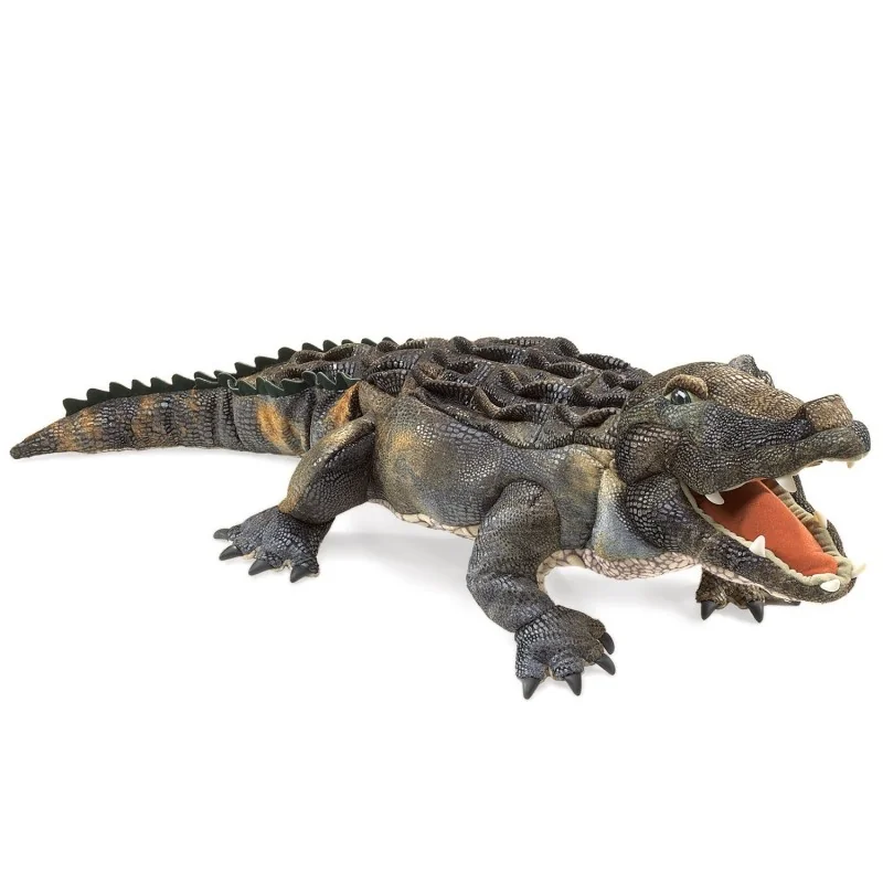 Marionnette à main Alligator américain signée Folkmanis Marionnette à main Alligator américain signée Folkmanis