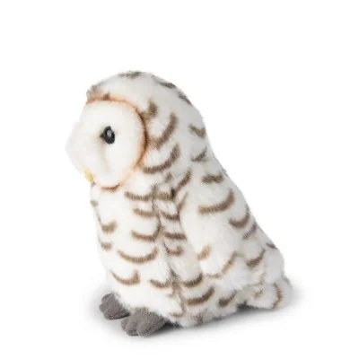Peluche Chouette des neiges WWF - 15 cm, vue de profil