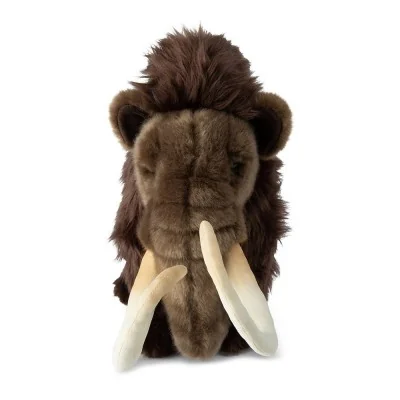 Peluche Mammouth marron WWF - 45 cm, vue de face Peluche Mammouth marron WWF - 45 cm, vue de face