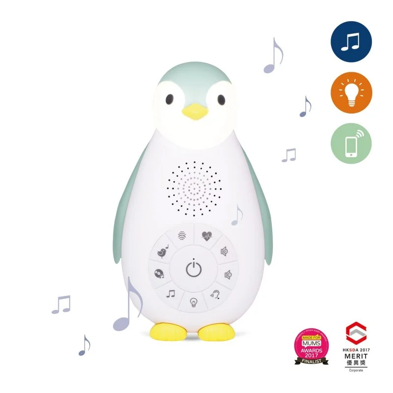 Veilleuse musicale nomade bleue Zoë le pingouin signée Zazu Veilleuse musicale nomade bleue Zoë le pingouin signée Zazu