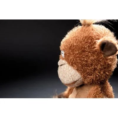 Peluche singe "Mon Key" de la collection BEASTS de la marque Sigikid, gros plan sur la tête Peluche singe "Mon Key" de la collection BEASTS de la marque Sigikid, gros plan sur la tête