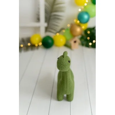 Peluche dinosaure en crochet MINI signée Crochetts Peluche dinosaure en crochet MINI signée Crochetts