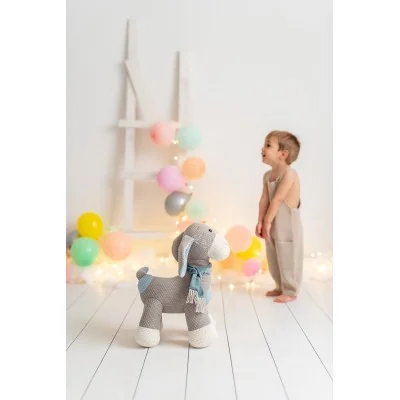 Enfant avec Peluche Cocker en crochet MINI signée Crochetts Enfant avec Peluche Cocker en crochet MINI signée Crochetts