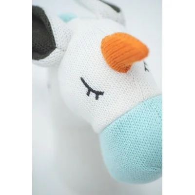 Peluche Pégase en crochet MINI signée Crochetts, gros plan sur la tête Peluche Pégase en crochet MINI signée Crochetts, gros plan sur la tête
