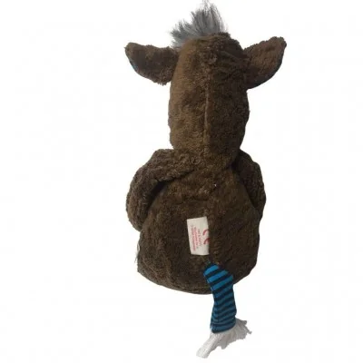 Peluche sanglier bio 40 cm signée Pat & Patty, vue de dos Peluche sanglier bio 40 cm signée Pat & Patty, vue de dos