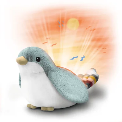 Veilleuse projecteur coucher de soleil Shally le moineau signée Zazu